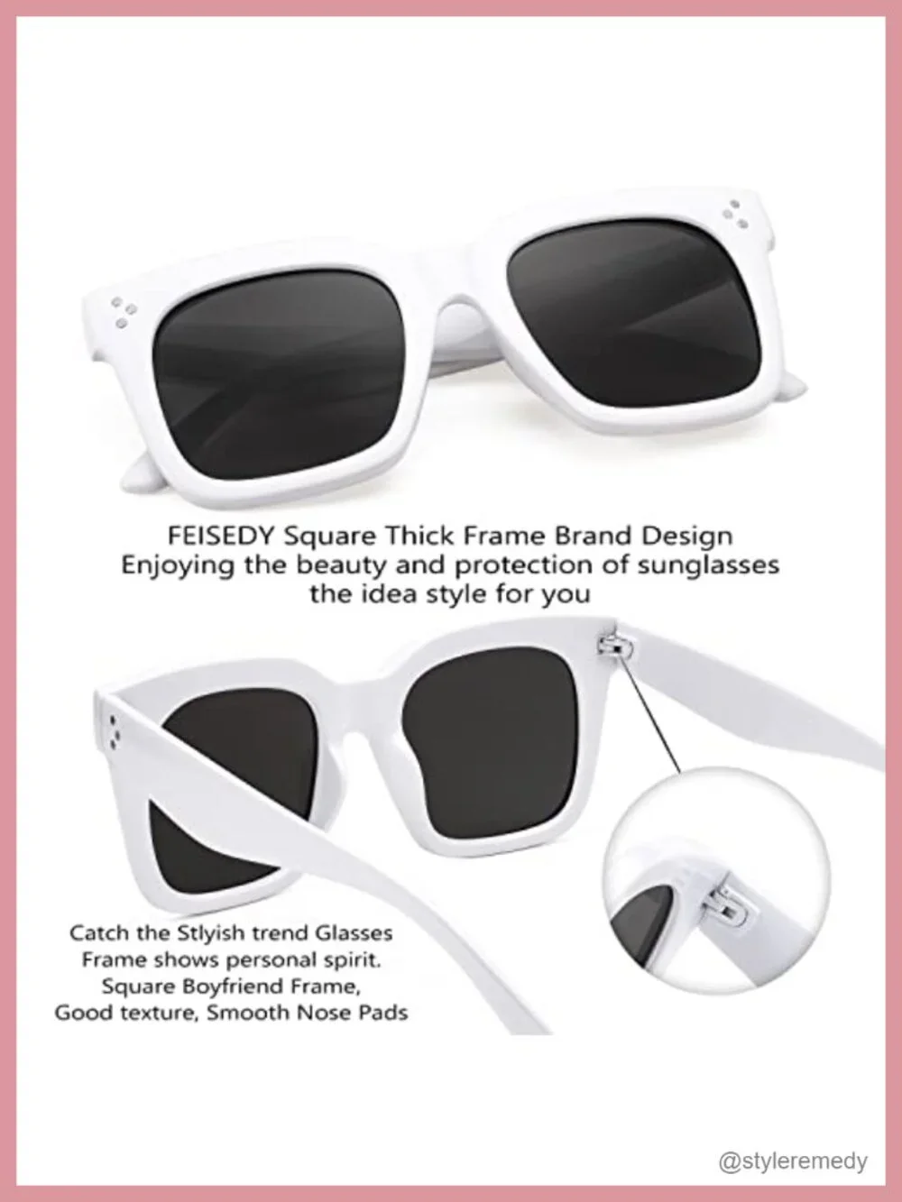 Vintage Square Gradient Sunglasses UV400 Protection Lightweight